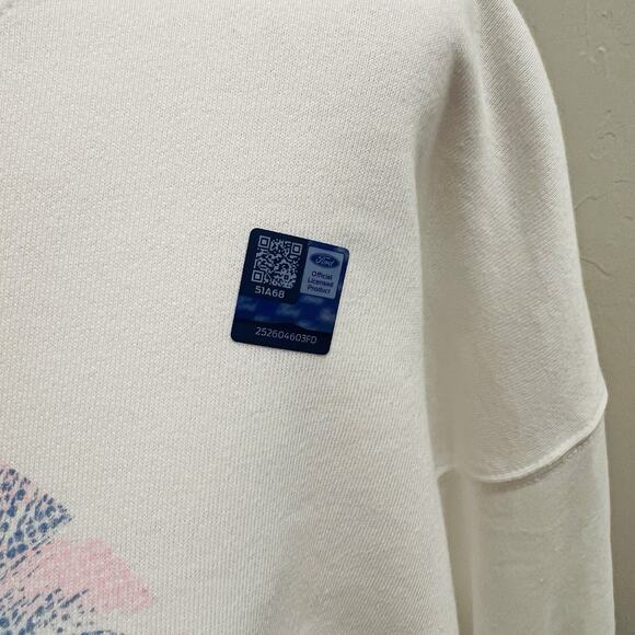 Gianni Bini Women’s Ford Bronco Sweatshirt White Size Small (A0130) - Picture 3 of 7